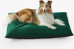 Allisandro Reversible Outdoor Dog Bed with Removable Cover, Large, Dark Teal/Dark Grey