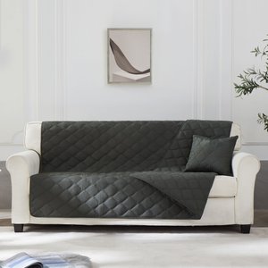 Allisandro Reversible Waterproof Large Pet Couch Protector, 82-in, Grey Green