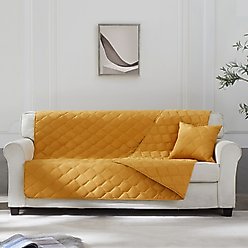Allisandro Reversible Waterproof Large Pet Couch Protector, 82-in, Yellow