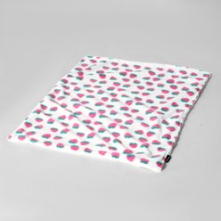 Allisandro Strawberry Jacquard Dog & Cat Blanket, Pink Strawberries, Large slide 2 of 5