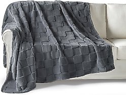 Allisandro Stylish Sherpa Waterproof Dog & Cat Blanket, 40x30-in, Blue Paw Print Cady slide 2 of 4