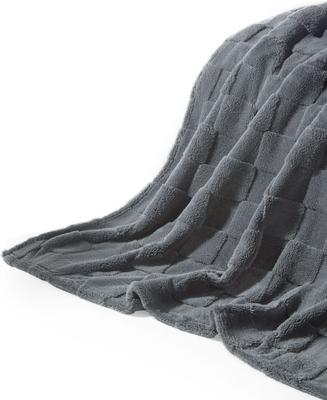 Show full view: Allisandro Stylish Sherpa Waterproof Dog & Cat Blanket, 40x30-in, Blue Paw Print Cady slide 4 of 5