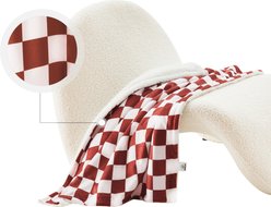 Allisandro Stylish Sherpa Waterproof Dog & Cat Blanket, 40x30-in, Bossa Nova Checkerboard slide 2 of 6