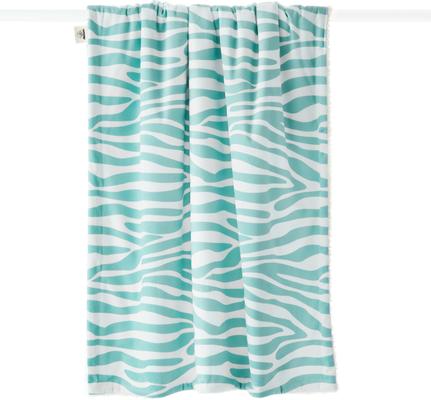 Show full view: Allisandro Stylish Sherpa Waterproof Dog & Cat Blanket, 40x30-in, Green Zebra Print slide 2 of 7