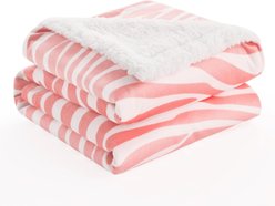 Allisandro Stylish Sherpa Waterproof Dog & Cat Blanket, 40x30-in, Orange Zebra Print slide 1 of 6