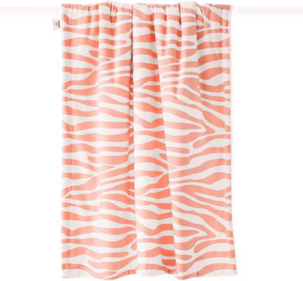 Show full view: Allisandro Stylish Sherpa Waterproof Dog & Cat Blanket, 40x30-in, Orange Zebra Print slide 2 of 7