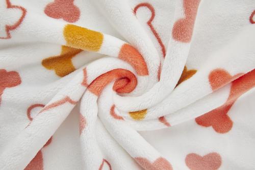 Show full view: Allisandro Stylish Sherpa Waterproof Dog & Cat Blanket, 40x30-in, Pink Bone Print Popsicle slide 4 of 6