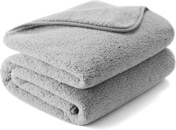 Allisandro Triple Layer Tech Waterproof Dog & Cat Blanket, Grey, Large