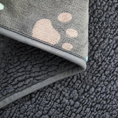 Show full view: Allisandro Triple Layer Tech Waterproof Dog & Cat Blanket, Grey Paw, Large slide 4 of 8