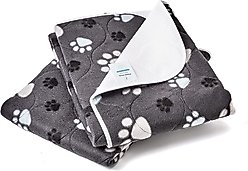 Allisandro Washable Puppy Traning Dog Potty Pads, 2 count, Grey