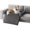 Show in main carousel: Allisandro Waterproof Pet Mat & Anti-Slip with Bolster Design Dog & Cat Bed with Removable Cover, Dark Grey, Small slide 1 of 8