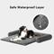 Show in main carousel: Allisandro Waterproof Pet Mat & Anti-Slip with Bolster Design Dog & Cat Bed with Removable Cover, Dark Grey, Small slide 5 of 8