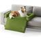 Show in main carousel: Allisandro Waterproof Pet Mat & Anti-Slip with Bolster Design Dog & Cat Bed with Removable Cover, Green, Large slide 1 of 6