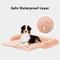 Show in main carousel: Allisandro Waterproof Pet Mat & Anti-Slip with Bolster Design Dog & Cat Bed with Removable Cover, Light Orange, Medium slide 3 of 6