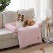 Show in main carousel: Allisandro Waterproof Pet Mat & Anti-Slip with Bolster Design Dog & Cat Bed with Removable Cover, Light Pink, Large slide 2 of 8