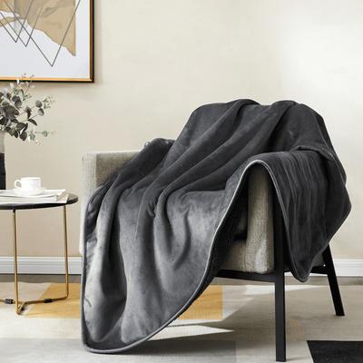 Show full view: Allisandro Waterproof Reversible Blanket Bed Protector, Grey, Queen slide 4 of 7