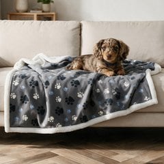 Allisandro Waterproof Reversible Dog & Cat Couch Cover Blanket, Grey, 60 x 50-in