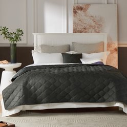 Allisandro Waterproof & Reversible Furniture Protector Dog & Cat Blanket, Grey, King