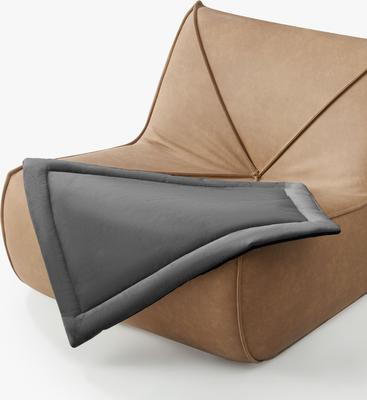 Show full view: Allisandro Waterproof Washable Anti-Slip Dog & Cat Crate Pad, Dark Grey, 48 x 30-in slide 3 of 9