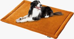 Allisandro Waterproof Washable Anti-Slip Dog & Cat Crate Pad, Orange, 42 x 28-in
