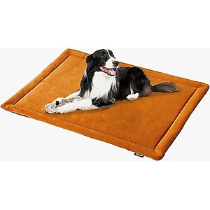 Allisandro Waterproof Washable Anti-Slip Dog & Cat Crate Pad, Orange, 42 x 28-in