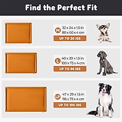 Allisandro Waterproof Washable Anti-Slip Dog & Cat Crate Pad, Orange, 36 x 23-in slide 2 of 7