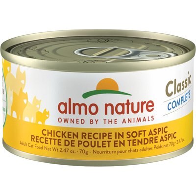 Almo Nature Almo Nature Classic Complete Grain-Free Chicken Recipe in Soft Aspic Cat Food, 2.47-oz, case of 12