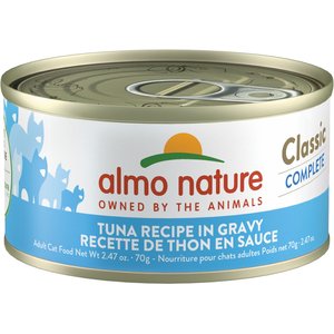 Almo Nature Classic Complete Grain-Free Tuna Recipe in Gravy Cat Food, 2.47-oz, case of 12