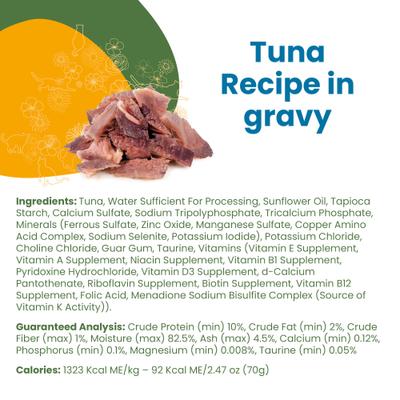 Show full view: Almo Nature Classic Complete Grain-Free Tuna Recipe in Gravy Cat Food, 2.47-oz, case of 12 slide 6 of 8