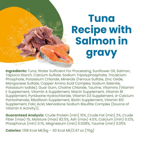 Almo Nature Classic Complete Grain-Free Tuna Recipe with Salmon in Soft Aspic Cat Food, 2.47-oz, case of 12