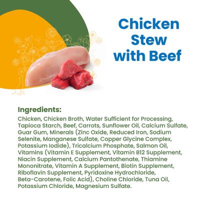 Show full view: Almo Nature HQS Complete Chicken Stew with Beef Canned Dog Food, 5.5-oz can, case of 24 slide 5 of 10