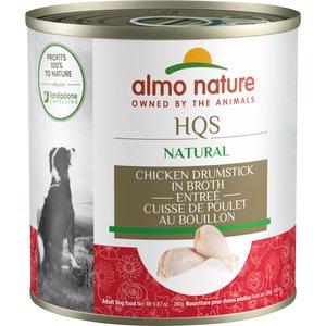Almo Nature HQS Natural Chicken Drumstick Adult Canned Dog Food, 9.88-oz, case of 12