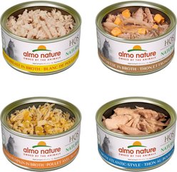 Almo Nature HQS Natural Rotational Diet Chicken & Tuna Selections Variety Pack Grain-Free Canned Cat Food, 2.47-oz, case of 12 slide 2 of 8