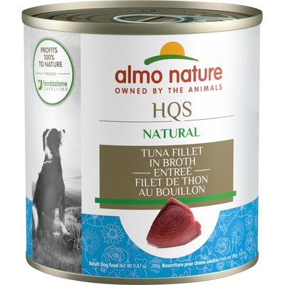 Almo Nature Almo Nature Natural HQS Tuna Fillet Dog Food, 9.87-oz can, case of 12
