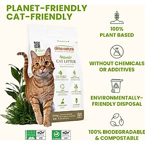 Almo Nature Unscented Clumping Plant-Based Natural Cat Litter, 10-lb bag