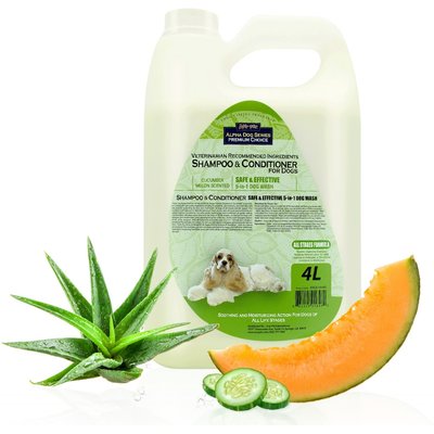 Alpha Dog Series Alpha Dog Series 2-in-1 All Stages Formula Scent Dog Shampoo & Conditioner, 1-gal bottle