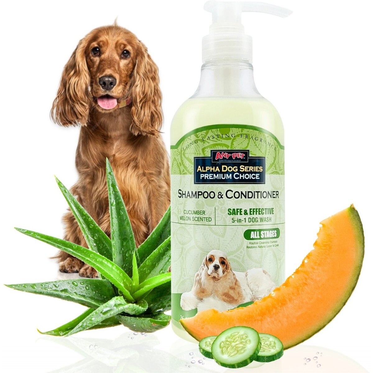 Alpha Dog Series 2-in-1 All Stages Formula Scent Dog Shampoo & Conditioner, 26.4-fl oz bottle