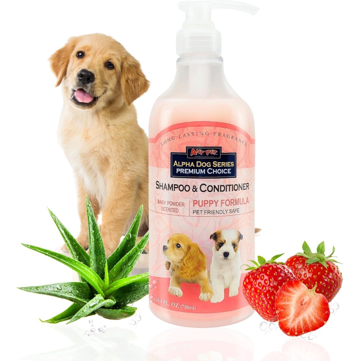 Alpha Dog Series 2-in-1 Puppy Formula Scent Dog Shampoo & Conditioner, 26.4-fl oz bottle