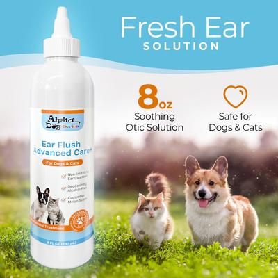 Show full view: Alpha Dog Series Advanced Soothing Otic Solution Dog, Cat & Small Pet Ear Cleaner, 8-fl oz bottle slide 2 of 7