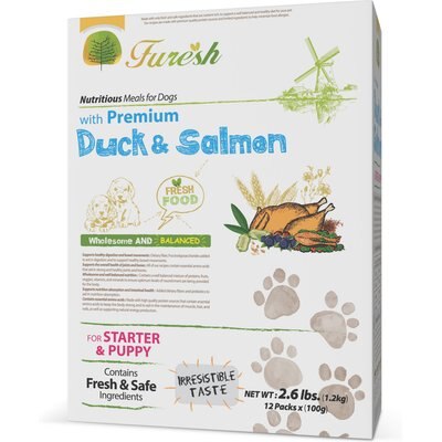 Alpha Dog Series Alpha Dog Series FURESH Puppy Recipe Limited Ingredient Duck & Salmon Recipe Dry Dog Food, 2.6-lb box