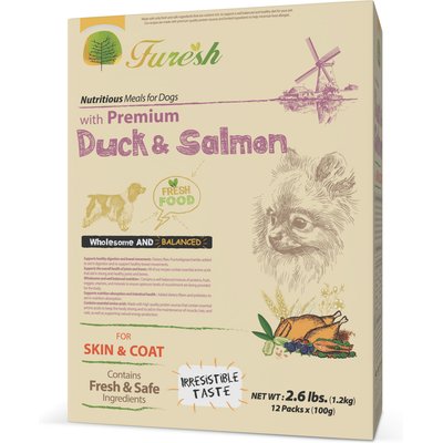 Alpha Dog Series Alpha Dog Series FURESH Skin & Coat Recipe Limited Ingredient Duck & Salmon Recipe Dry Dog Food, 2.6-lb box