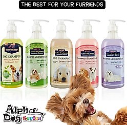 Alpha Dog Series Herbal Flea & Tick Formula Scent Dog Shampoo & Conditioner, 26.4-fl oz bottle slide 2 of 7