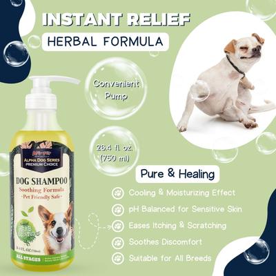 Show full view: Alpha Dog Series Herbal Flea & Tick Formula Scent Dog Shampoo & Conditioner, 26.4-fl oz bottle slide 3 of 7