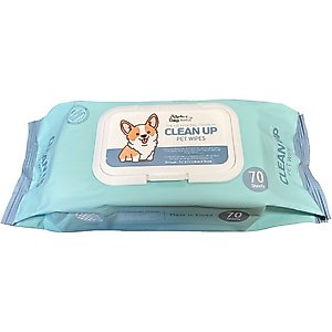 Alpha Dog Series Unscented Dog Clean Up Wipes, 70 count