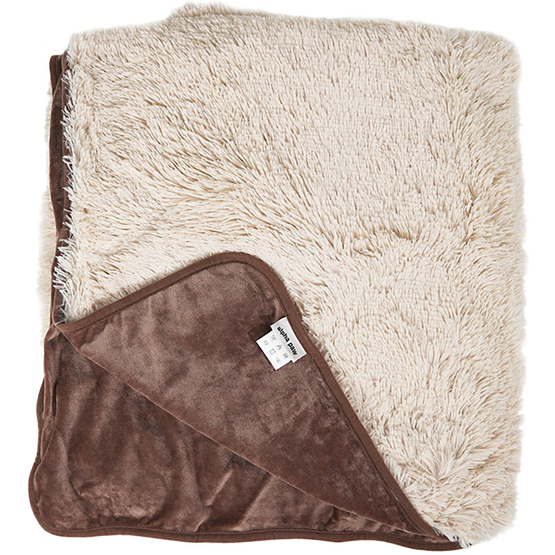 Alpha Paw PawProof Dog Throw Blanket, Beige, Large