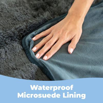 Show full view: Alpha Paw PawProof Dog Throw Blanket, Grey, Medium slide 3 of 4