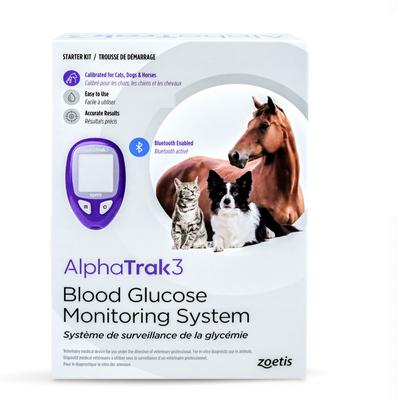 ALPHATRAK Blood Glucose Diabetic Monitoring Kit for Cats, Dogs, Horses 