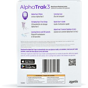 AlphaTRAK 3 Blood Glucose Diabetic Monitoring Kit for Cats, Dogs, & Horses