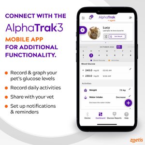 AlphaTRAK 3 Blood Glucose Diabetic Monitoring Kit for Cats, Dogs, & Horses