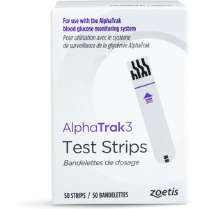 AlphaTRAK 3 Test Strips for Blood Glucose Monitoring System for Cats, Dogs, & Horses, 50 strips